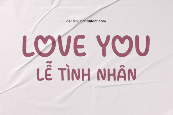 Font Việt hóa TF Love House