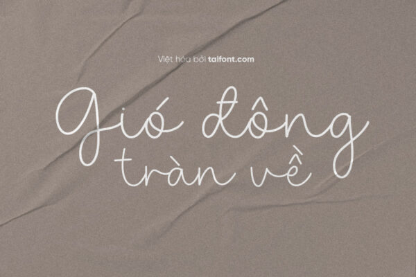 Font Việt hóa TF Heather Violeta