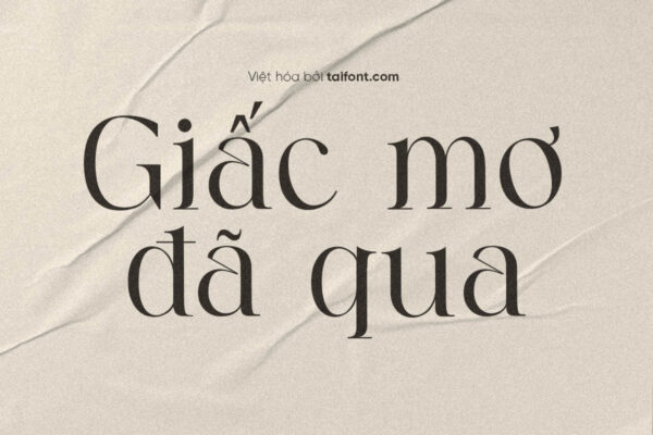 Font Việt hóa TF Matcha Latte