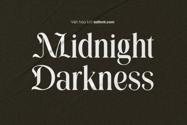 Font Việt hóa TF Midnight Darkness