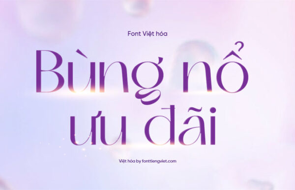 Font 1FTV VIP Skeina Việt hóa miễn phí, chữ không chân thanh mảnh cho thiết kế spa, thẩm mỹ viện và mỹ phẩm
