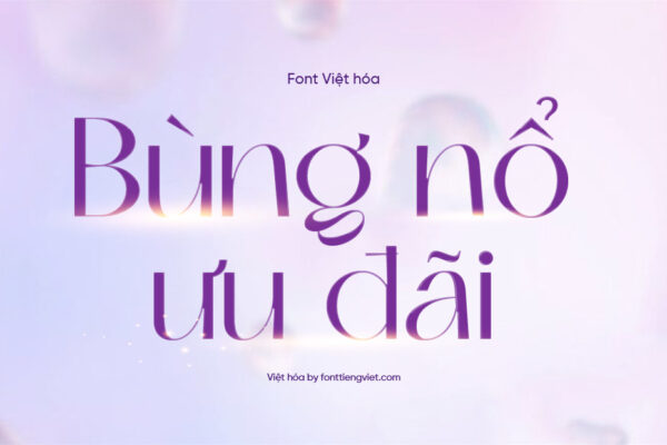 Font 1FTV VIP Skeina Việt hóa miễn phí, chữ không chân thanh mảnh cho thiết kế spa, thẩm mỹ viện và mỹ phẩm
