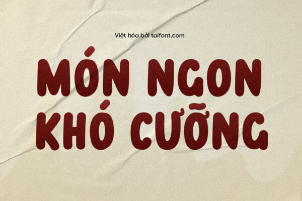 Download Font TF Guava Harvest Việt Hóa – Font Tròn Dễ Thương Cho Thiết Kế Ẩm Thực