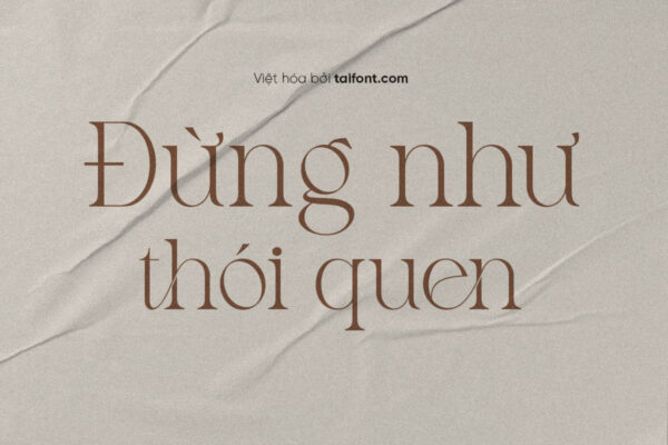 Font Việt hóa TF Henotica