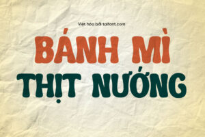 Font Việt hóa TF Bicken – Font Ẩm Thực Miễn Phí Đậm Chất Thiết Kế