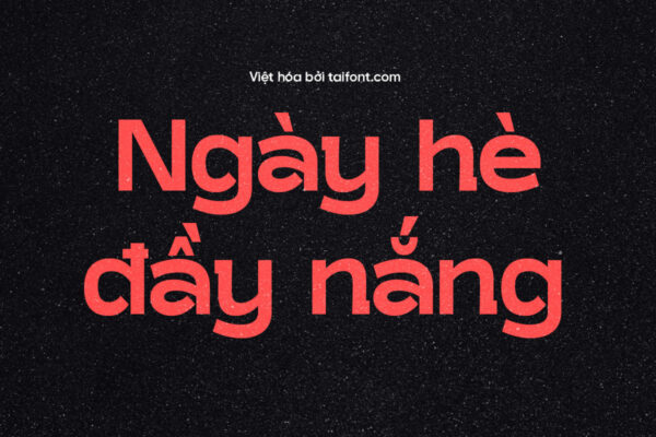 Font TF Grapiso Việt hóa – Kiểu chữ không chân phong cách hiện đại dùng trong thiết kế poster, logo