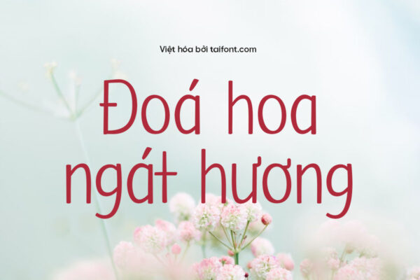 Font TF Pretty Spring Việt hóa miễn phí, kiểu chữ viết tay dễ thương dành cho thiệp mời, thương hiệu và thiết kế sáng tạo