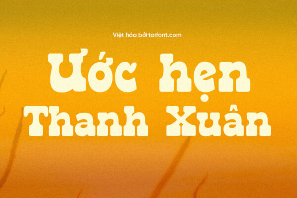 Font TF Raken Việt hóa miễn phí – Kiểu chữ đậm nét, trang trí cổ điển cho banner và thiết kế vintage