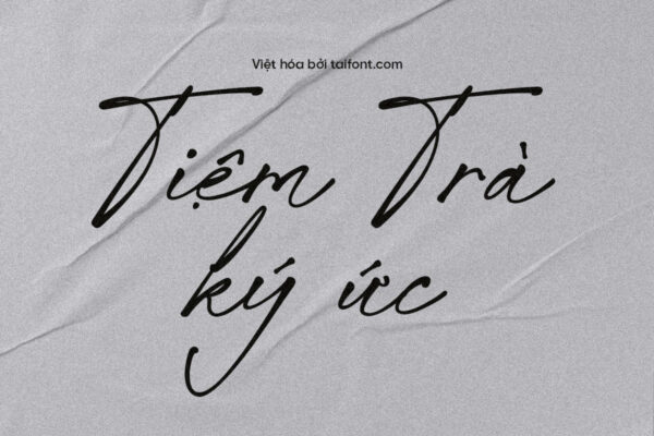 Font TF Whispered Trails Việt hóa miễn phí, kiểu chữ viết tay thư pháp nhẹ nhàng dành cho thiệp cưới, thiệp mời và thiết kế thời trang