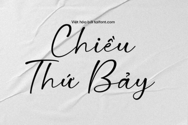 Font TF Wings Signature Việt hóa miễn phí, kiểu chữ viết tay nét đậm dành cho thiết kế tiêu đề, thiệp cưới và các ấn phẩm cao cấp