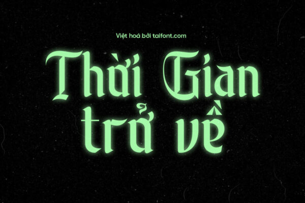 Font Việt hóa TF Black Saphire