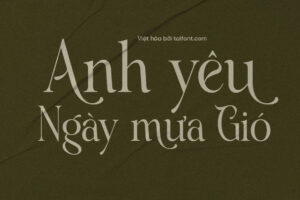 Font Việt hóa TF Cavalliera – Nhiều glyphs đẹp