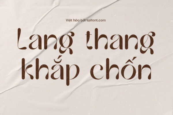 Font Việt hóa TF Hailing