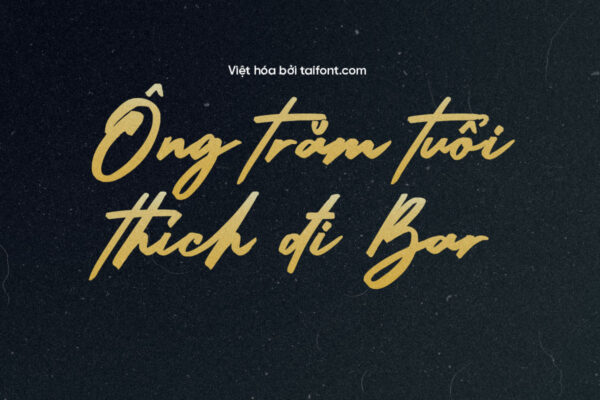 Font Việt hóa TF Radiant Brush