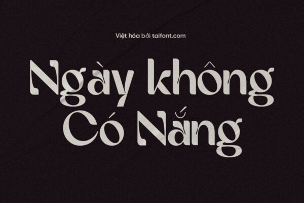 Font Việt hóa TF Rorane