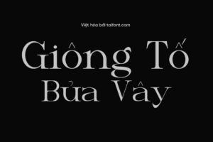 Font Việt hóa TF Verietta