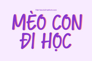 Font Việt hóa TF Jhon Back