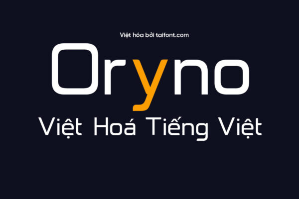 Font Việt hóa TF Oryno