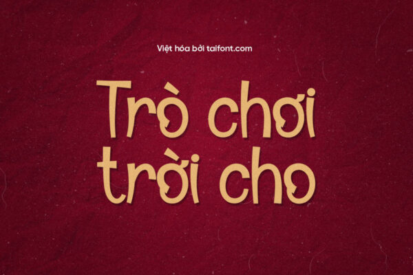 Font Việt hóa TF Playful Santa