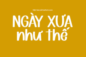 Font Việt hóa TF Smart Teacher