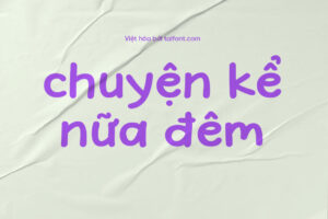 Font Việt hóa TF Summer in July