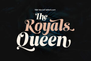 Font Việt hóa TF The Royals Queen Italic