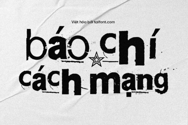 Font Việt hóa TF Zaza Zip Gongh