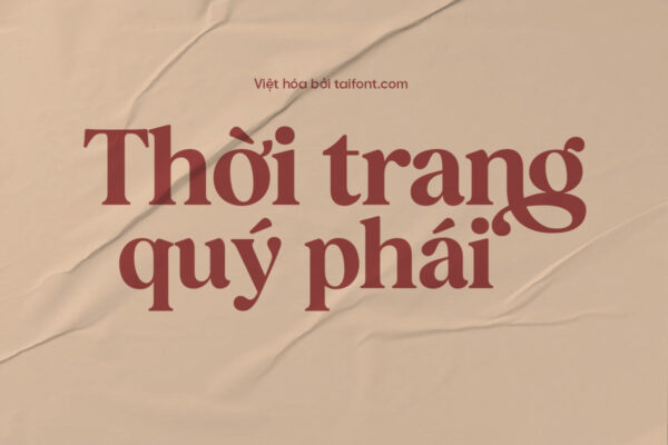 Font Việt hóa TF Basher Rivelga