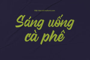 Font Việt hóa TF Break Fridays