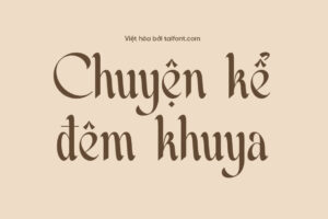 Font Việt hóa TF Qahsi