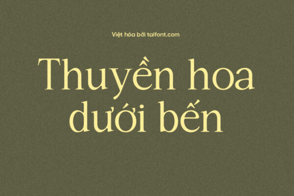 Font Việt hóa TF Rothen