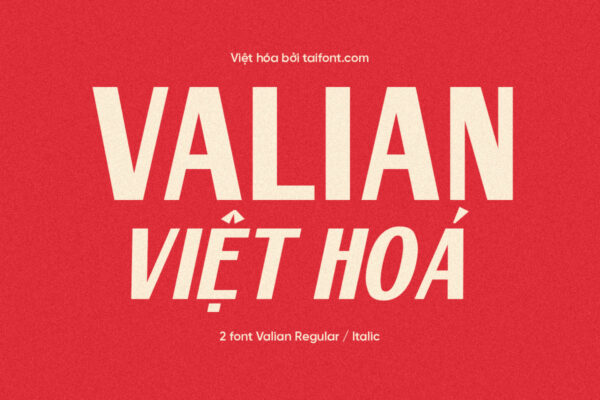 Font Việt hóa TF Valian