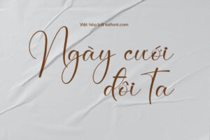 Font Việt hóa TF Handwritten