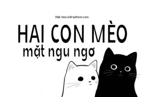 Font Việt hóa TF Skinny Cat