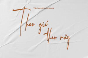 Font Việt hóa TF Bansteny Wissdom