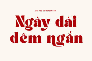 2 Font Việt hóa TF Bless Honey