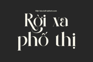 Font Việt hóa TF Devroon Royale