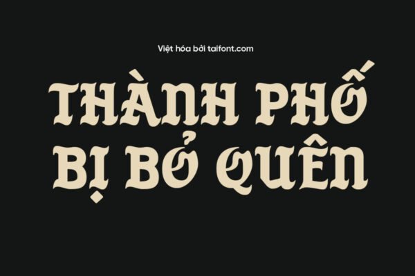 Font Việt hóa TF Black Krown