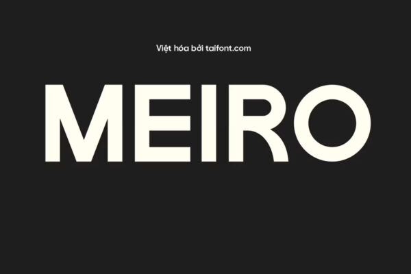 Font Việt hóa TF Meiro
