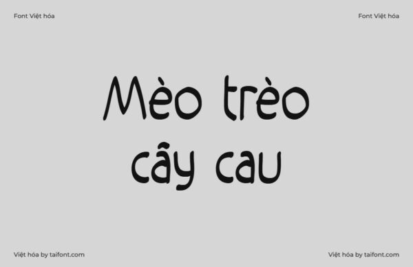 Font Việt hóa TF Strange People