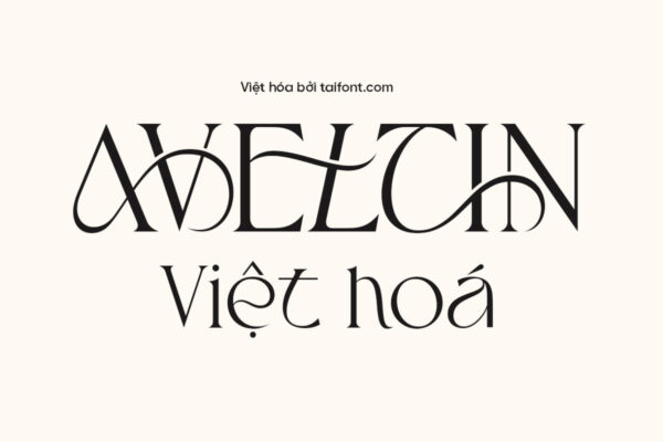 Font Việt hóa TF Aveltin