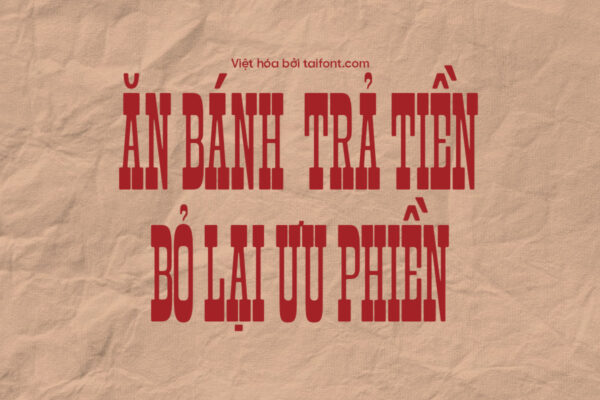 Font Việt hóa TF Montebaldo