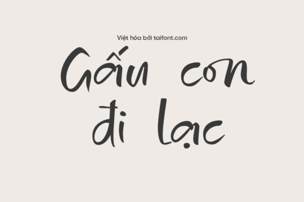 Font Việt hóa TF Morgan Journey